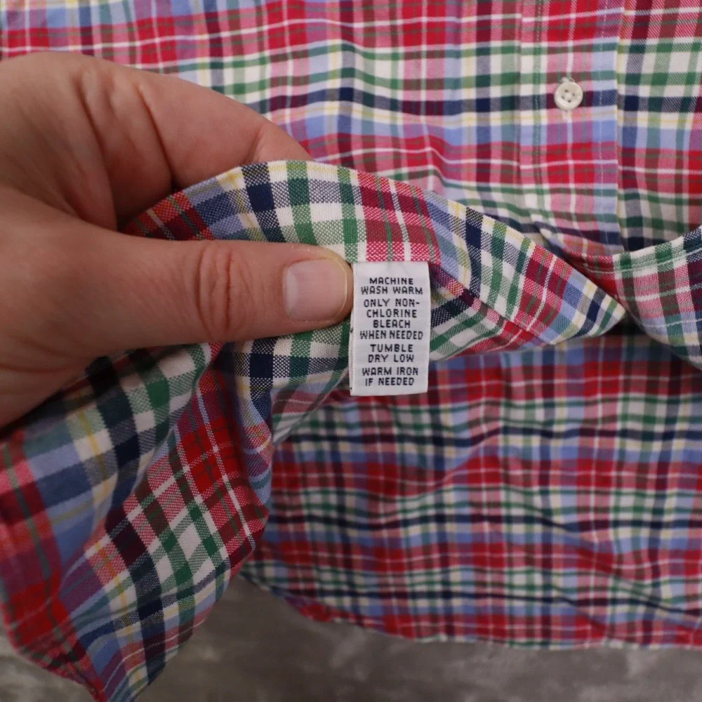 Ralph lauren Classic Fit Multicolor Plaid Long Sleeve Button Up Shirt Men's 3XLT